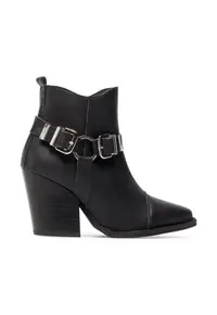 Ghete dama Piele ecologica - Negru - Negru