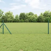 vidaXL Gard hexagonal 1,4 x 10 m PVC Verde