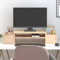 Gossi suport pentru monitor, 70x27,5x15 cm, lemn masiv de pin