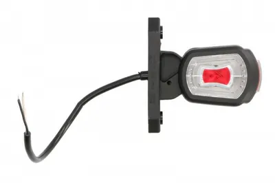 Lumina delimitare dreapta, portocaliu rosu alb, LED lungime cablu 300mm, brat scurt, 12 24V (IP68)