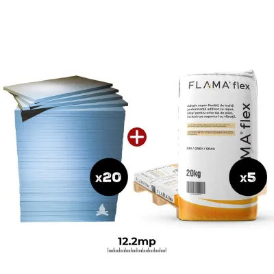 Kit profesional silicat + adeziv (20+5 buc)