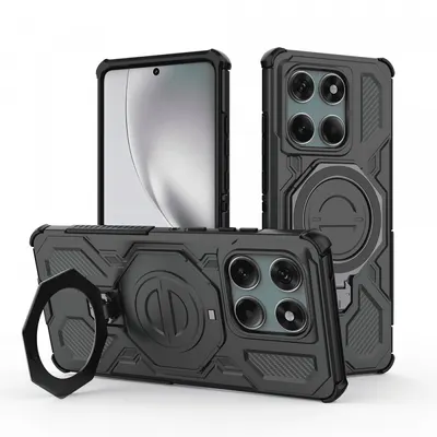 Husa pentru Motorola Edge 60 Pro, Techsuit, Carbon Shield Pro, Neagra
