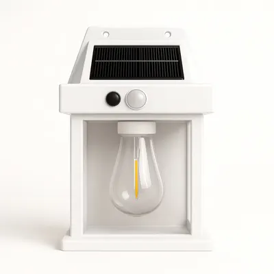 Lampa solara bec de perete LED cu senzor de miscare