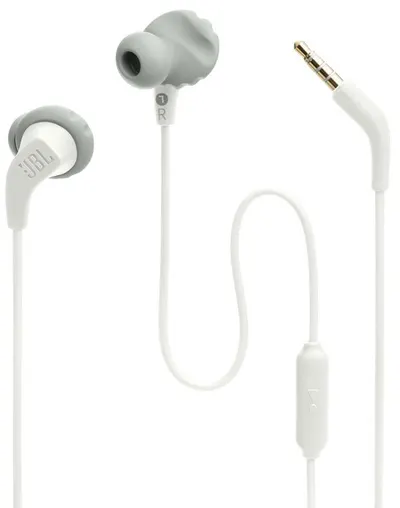 Căști de sport cu microfon JBL - Endurance Run 2, albe