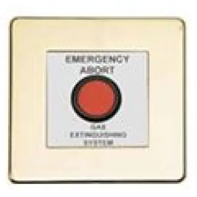 Comutator pentru anularea eliberarii gazului extinctor Advanced Electronics Exp-004-003 placuta protectie alama