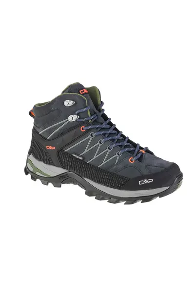 Bocanci barbati Rigel Mid Trekking WP 3Q12947 - Antracit/Verde