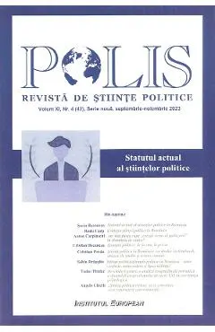 Polis Vol.11 Nr.4 (42) Serie noua septembrie-noiembrie 2023. Revista de stiinte politice