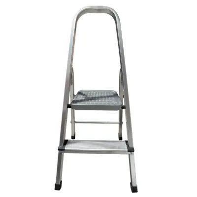 Scară Pliabilă din aluminiu cu 2 Trepte- Structură Metalică rezistentă si compactă