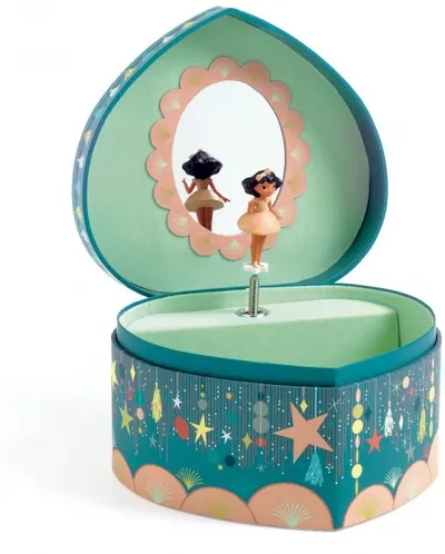 Cutie muzicala din lemn pentru bijuterii Djeco - Happy Party