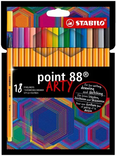 Set pix Stabilo Arty - Point 88, 18 culori