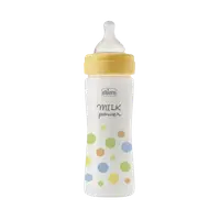 Biberon cu tetina din silicon si flux mediu Perfect Easy Baieti 2 luni+, 250ml, Chicco