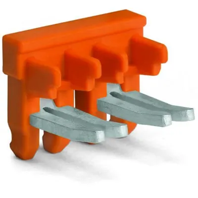 Ajacent jumper for switching lever; insulated; 6-way; Nominal current 30 A; orange