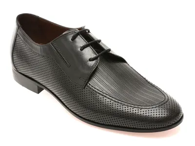 Pantofi eleganti ANGELO RUFFO negri, 60512, din piele naturala