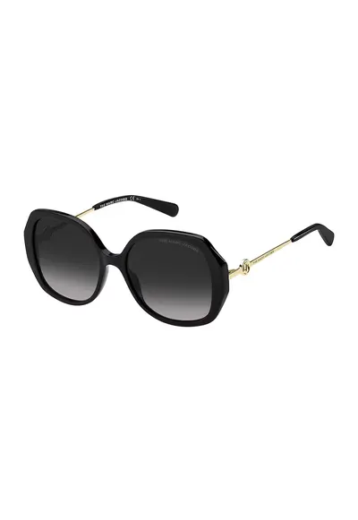 Ochelari de soare butterfly cu detaliu logo - Auriu/Negru/Gri antracit