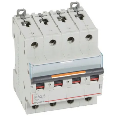 Disjunctor DX³ MA-4P-400V~-2,5A-25kA-magnetic simplu - 4M