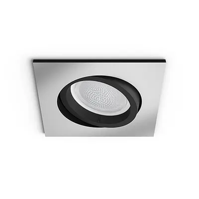 HUE Spot Centura incastrat LED 350lm BT RGB GU10 Patrat Aluminiu