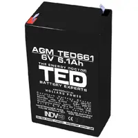 Acumulator AGM VRLA 6V 6,1A TED Battery Expert Holland TED661