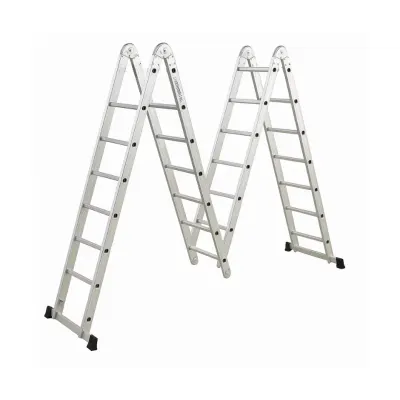 Scară pliabilă multifuncțională cu balamale mari (4x6 trepte)