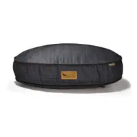 Pat pentru animale de companie albastru închis pentru câini ø 70 cm Round Bed Denim Medieval Blue / Dark Chocolate S – P.L.A.Y.