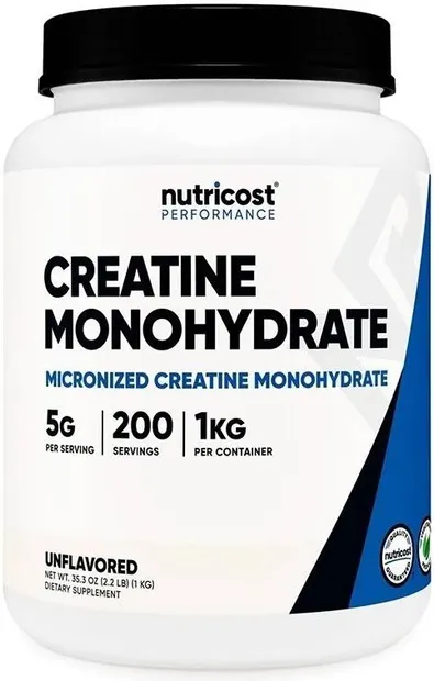 Performance Creatine Monohydrate, 1 kg, Nutricost