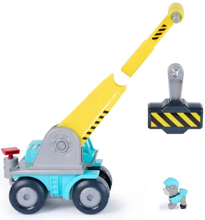Set de joacă Spin Master Paw Patrol Rubble & Crew - Camionul cu mega ciocan al lui Motor