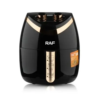 Air Fryer Engros RAF 5232B - Friteuza cu Aer Cald, Fara Ulei, Capacitate 5.8L, 1500W, Negru