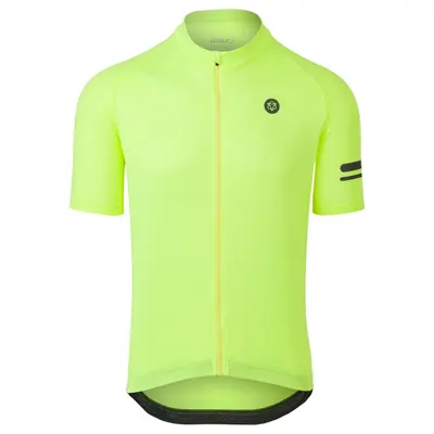 Tricou de ciclism bărbați Core Essential galben neon