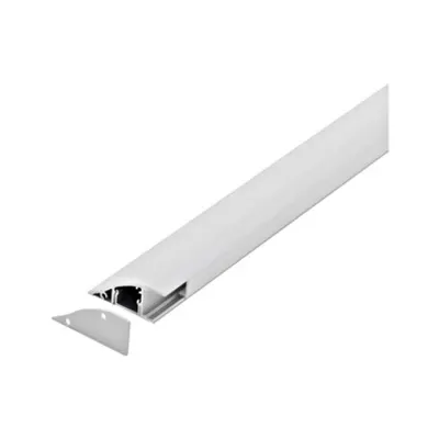 LED-Stripe wall surface Profile with opal Cover white 2000mm