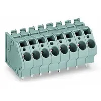 PCB terminal block; 6 mm²; Pin spacing 7.5 mm; 7-pole; CAGE CLAMP®; commoning option; 6,00 mm²; gray
