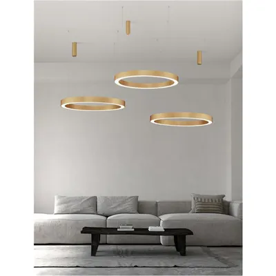 Lampa suspendata MORBIDO Alama aurie Aluminiu & Acrylic LED 80 Wat 230 Volt 4373Lm 2700K - 4000K IP20 Included Remote Control