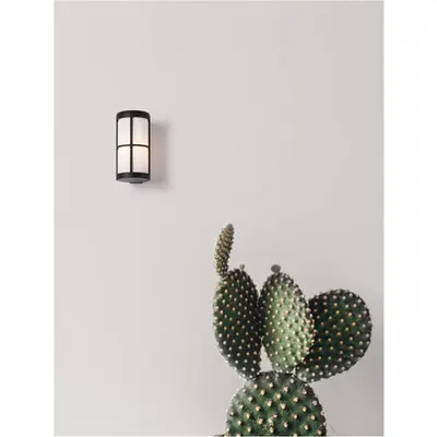 Aplica STONE Negru Aluminiu & Acrylic LED E27 1x12 Wat 220-240 Volt IP54 Fara bec IP54
