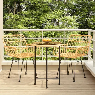 Gossi set mobilier de gradina, 3 piese, poliratan