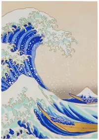 Carnețel Moriarty Art Project Art: Katsushika Hokusai - The Great Wave of Kanagawa, format A5