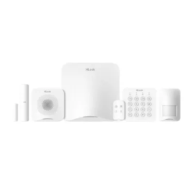 Kit alarma wireless Hikvision Hilook ALARM-A201PS-KIT1-16WE, 16 zone, WiFi/4G LTE, 868 MHz, PIR, pet imunity, plug and play