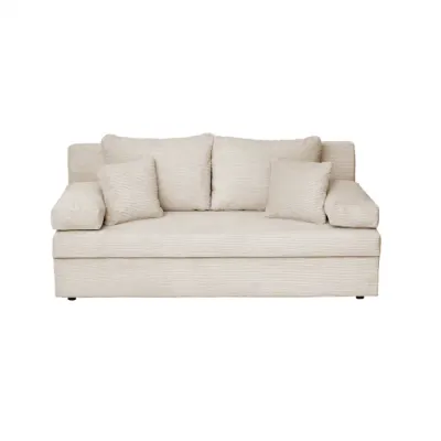 Canapea extensibila ANA LUX, 3 locuri, cu lada depozitare, bej, 185x82x80 cm