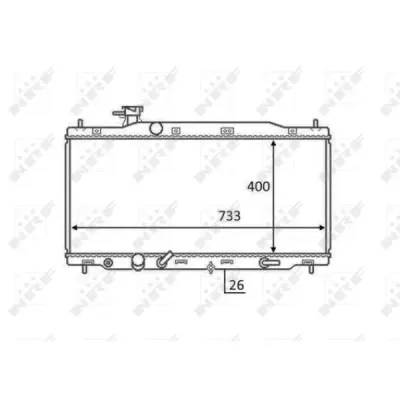 Radiator, racire motor NRF 58456