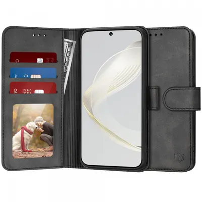 Husa pentru Huawei nova 12s / nova 11, Techsuit, Diary Book, Neagra
