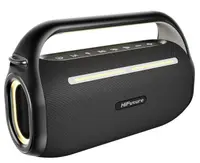 Boxă karaoke HiFuture - MusicBox100, IPX4, 2 microfoane, neagră
