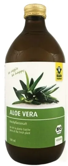 Suc organic de aloe vera, 500 ml, Raab Vitalfood