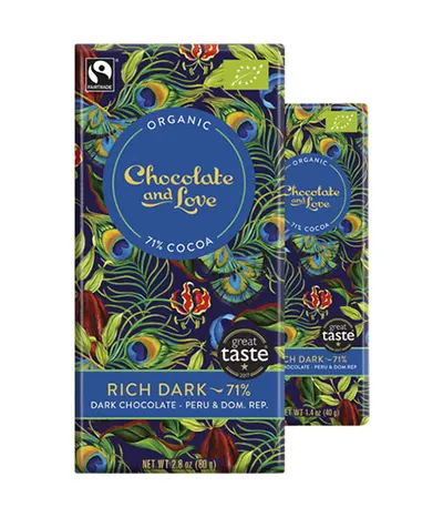 Ciocolata amaruie organica - 71% cacao - Bio