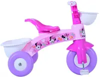Tricicleta pentru copii, Minnie, varsta 1-3 ani, cos transport pe ghidon, greutate maxima admisa 25 kg