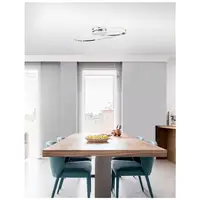 Plafoniera VIARREGIO Crom Aluminiu & Acrylic LED 28 Wat 230 Volt 1950Lm 3000K IP20