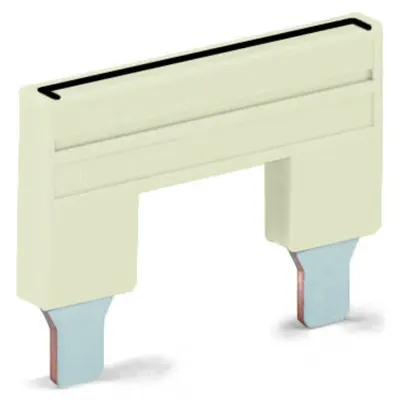 Push-in type jumper bar; insulated; from 1 to 5; Nominal current 76 A; light gray