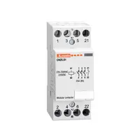 Contactor modular pentru iluminat, 32A AC1, 24VAC/DC (3NO+1NC)