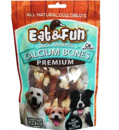 Eat&amp;Fun Recompense Caini Duck Calcium Bone 100 G
