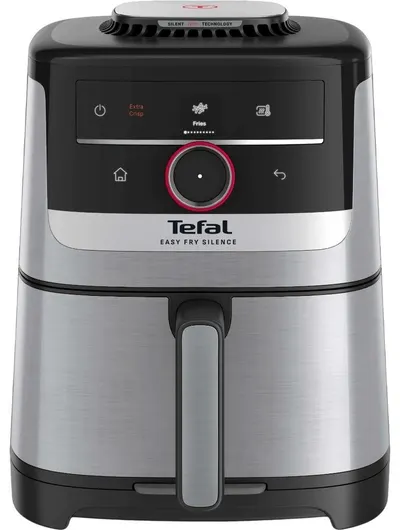 Friteuză cu aer cald Tefal - Easy Fry Silence Smart, 5 l, argintiu/negru