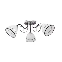 Lustra Clover Crom+Negru+Alb 3xE27 60W