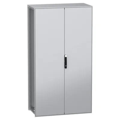 Dulap modular, cu montaj pe pardoseala, PanelSeT SFN, din otel decarbonizat(verde), 2200x1200x600mm, IP55, 2 usi