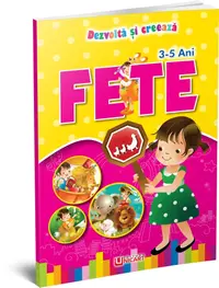 Carte de colorat A4 64file dezvolta si creeaza fete 3-5 ani