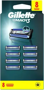 Rezerve aparat de ras Gillette Mach3, 8 buc, 3 lame